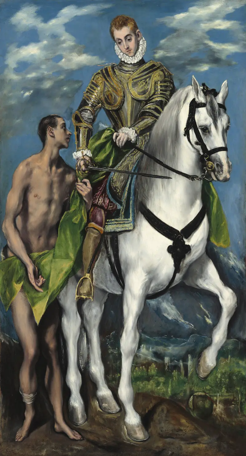 Saint Martin and the Beggar by El Greco